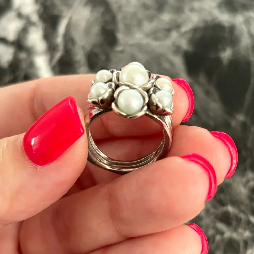 Authentic Pandora Sterling Silver Wishful Thinking Pearl - Picture 2 of 3